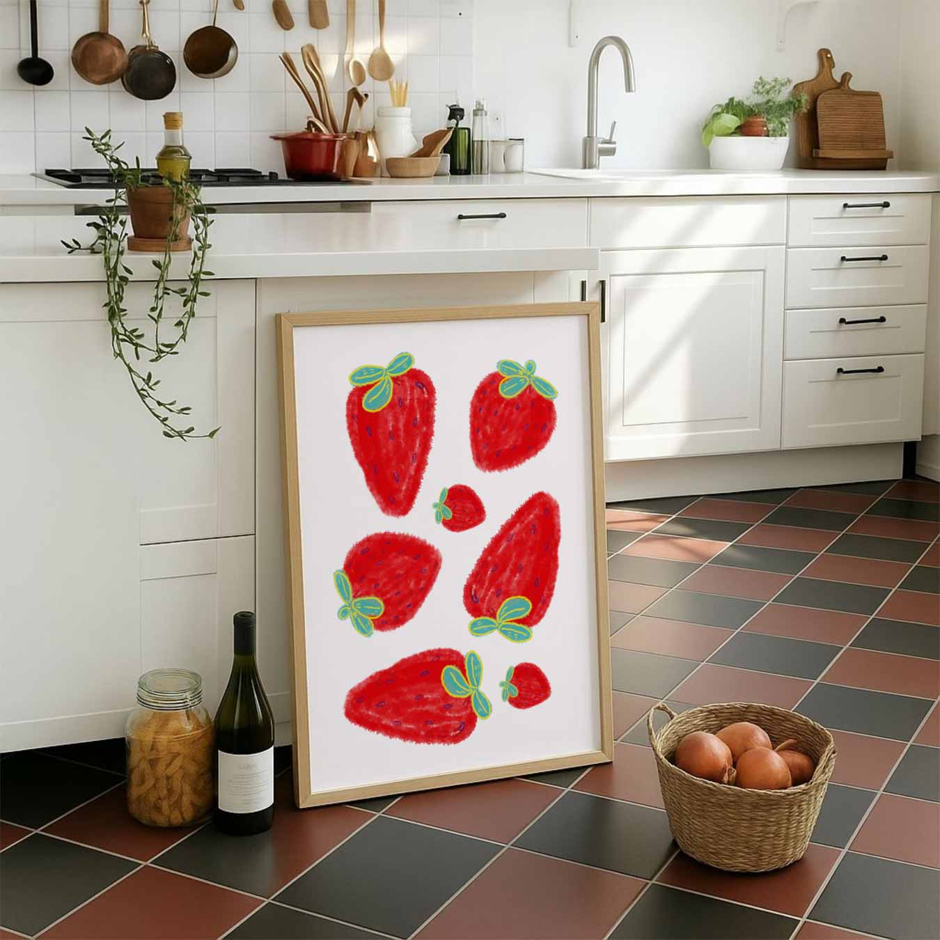 Strawberries Poster-WallArtistic