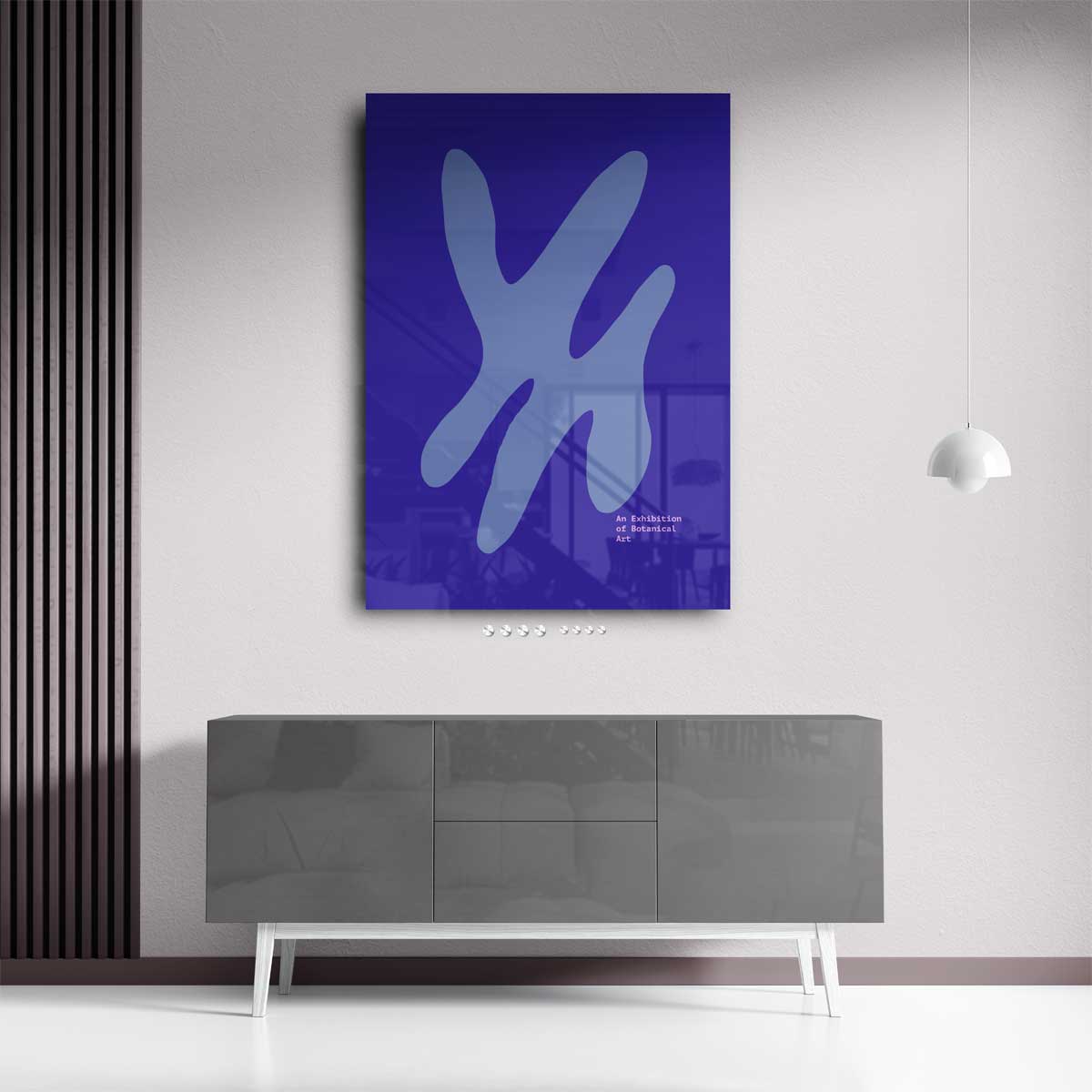 Abstracte Botanische Expressie Kunstwerk-canvas-dibond-plexiglas-wanddecoratie-WallArtistic