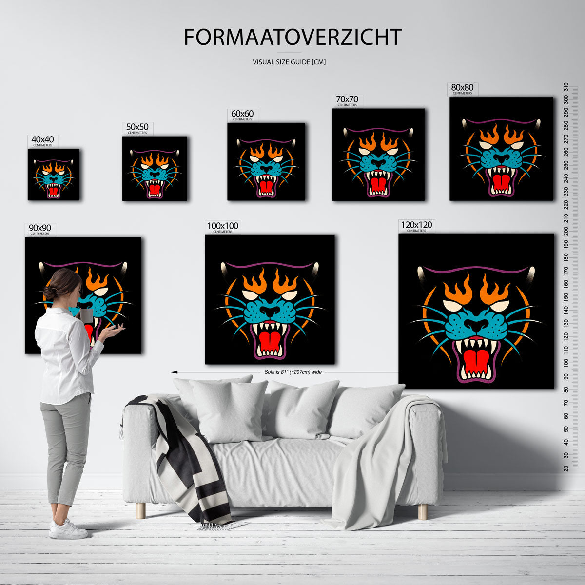Panter gezicht Poster
