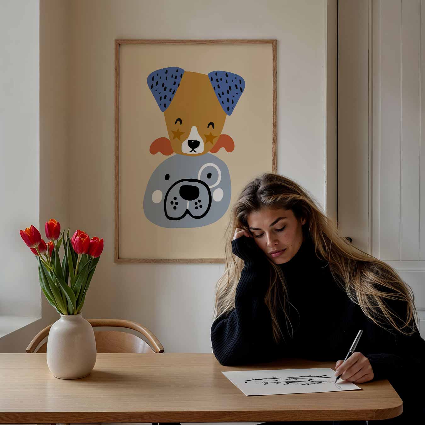 Vrolijke Vriendjes Hondenposter