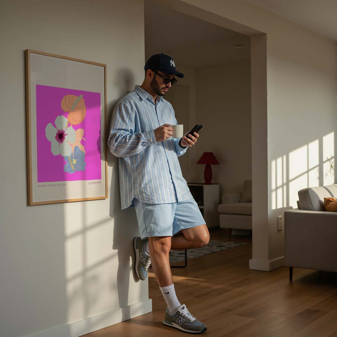 Bloemenpracht Pastel Poster-WallArtistic