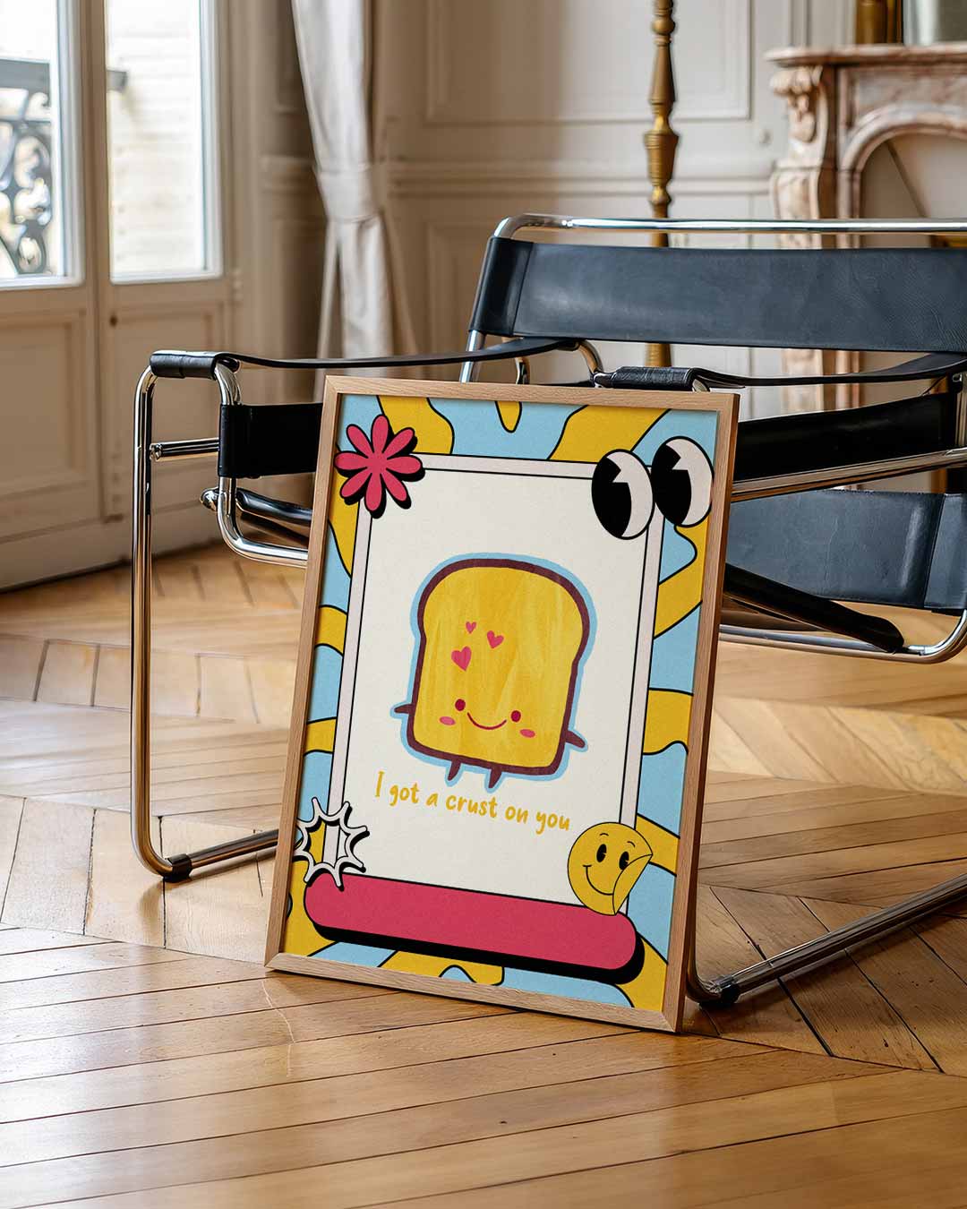 Schattige Toast Poster