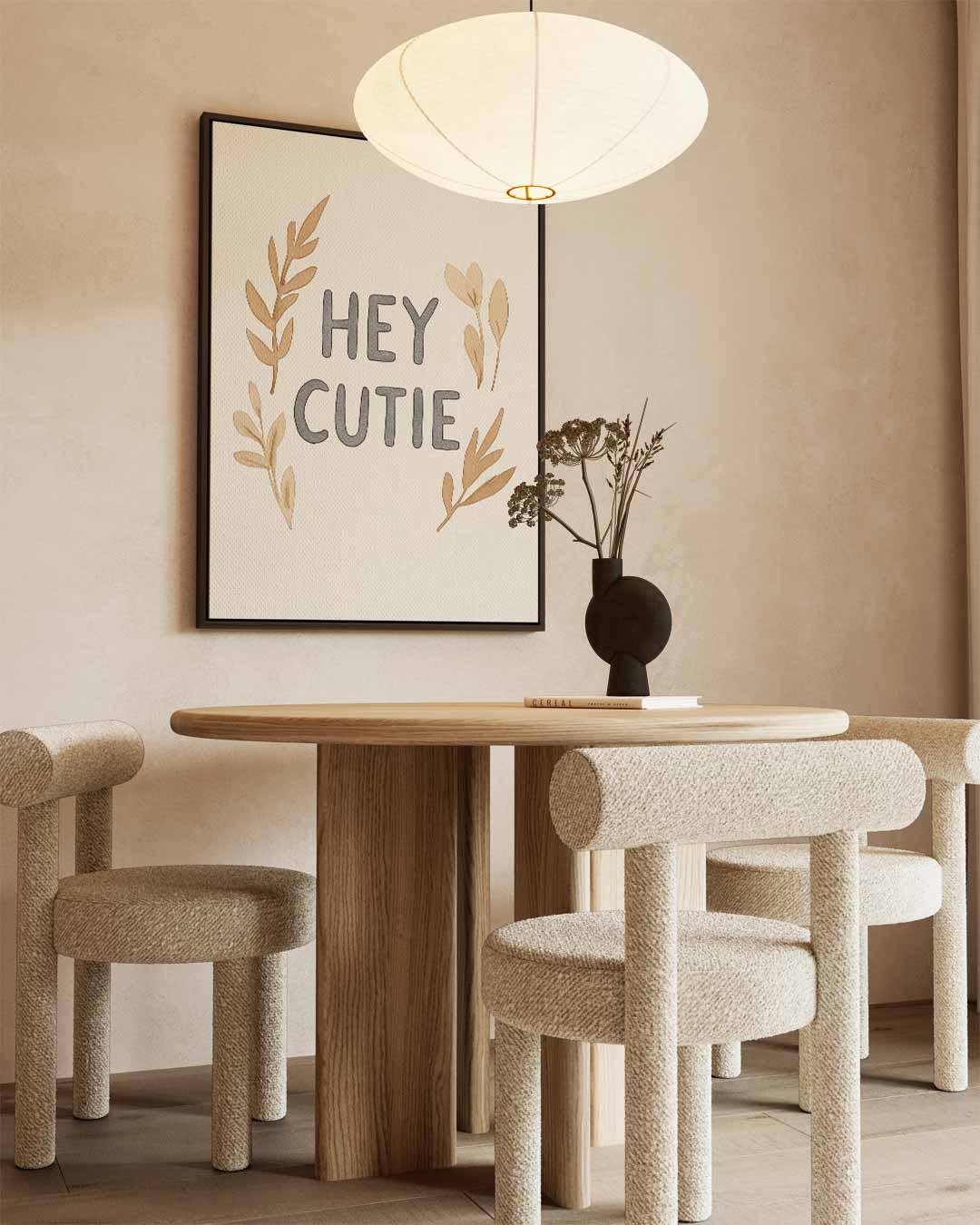 Hey Cutie Wanddecoratie Kunstwerk-canvas-dibond-plexiglas-wanddecoratie-WallArtistic