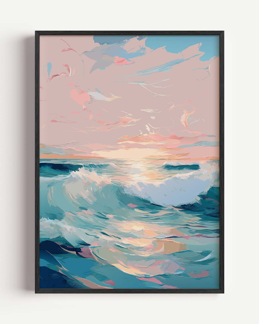 Zonsondergang aan Zee Poster-WallArtistic