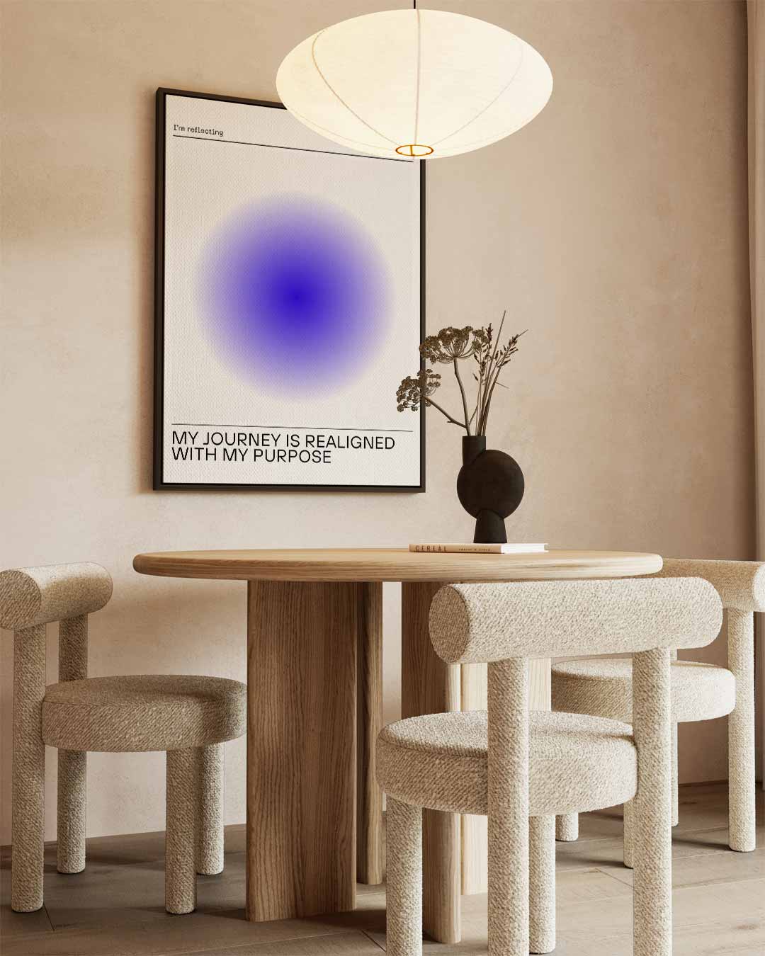 Innerlijke Reflectie Kunstwerk-canvas-dibond-plexiglas-wanddecoratie-WallArtistic
