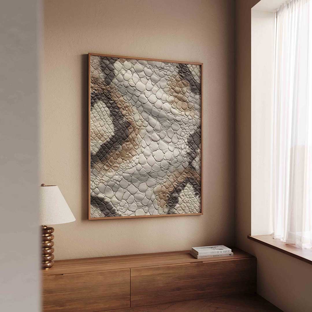 Reptieltextuur Poster