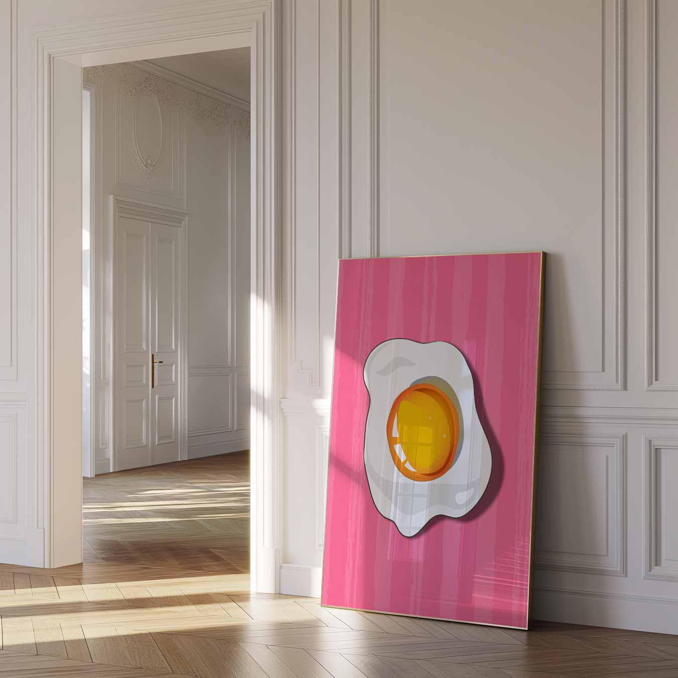 Vrolijke Gebakken Ei Poster-WallArtistic