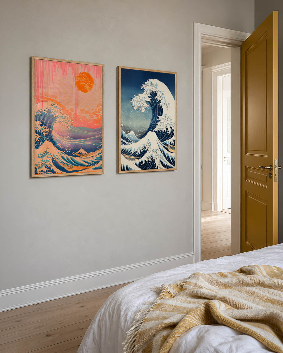 Golven en zon Posterset
