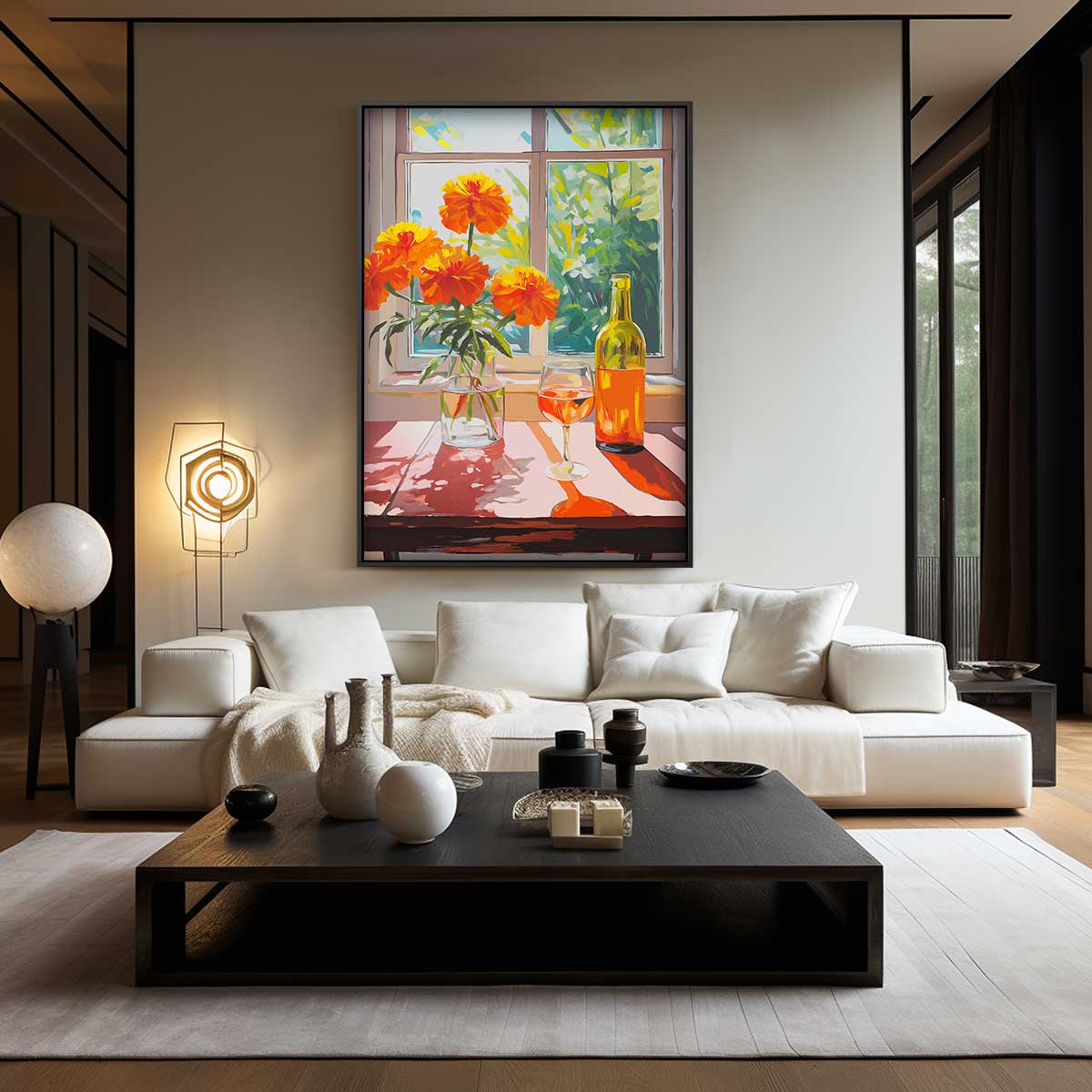 Fleurige Zomermiddag Kunstwerk-canvas-dibond-plexiglas-wanddecoratie-WallArtistic