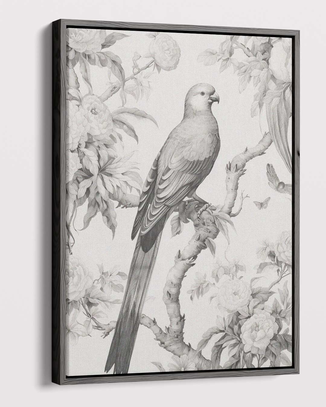 Elegante Parkiet in Bloemenpracht Kunstwerk-canvas-dibond-plexiglas-wanddecoratie-WallArtistic