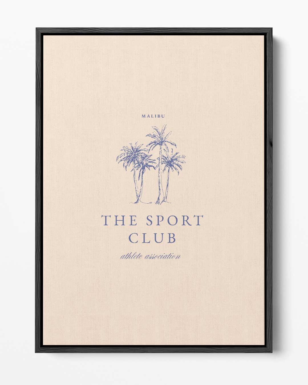 Malibu Sport Club Palmbomen Kunstwerk-canvas-dibond-plexiglas-wanddecoratie-WallArtistic