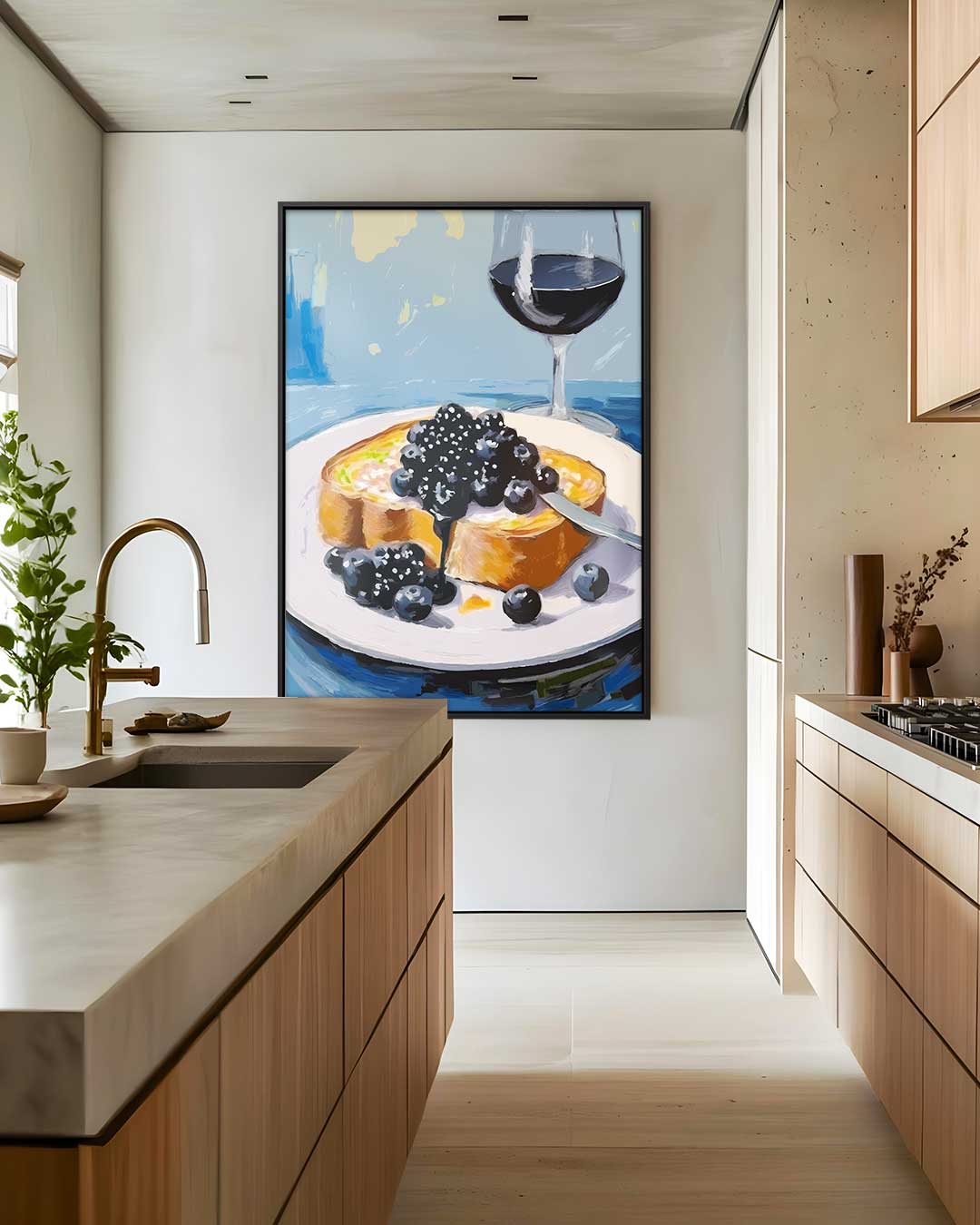 Ontbijtgenot met Bessen Kunstwerk-canvas-dibond-plexiglas-wanddecoratie-WallArtistic