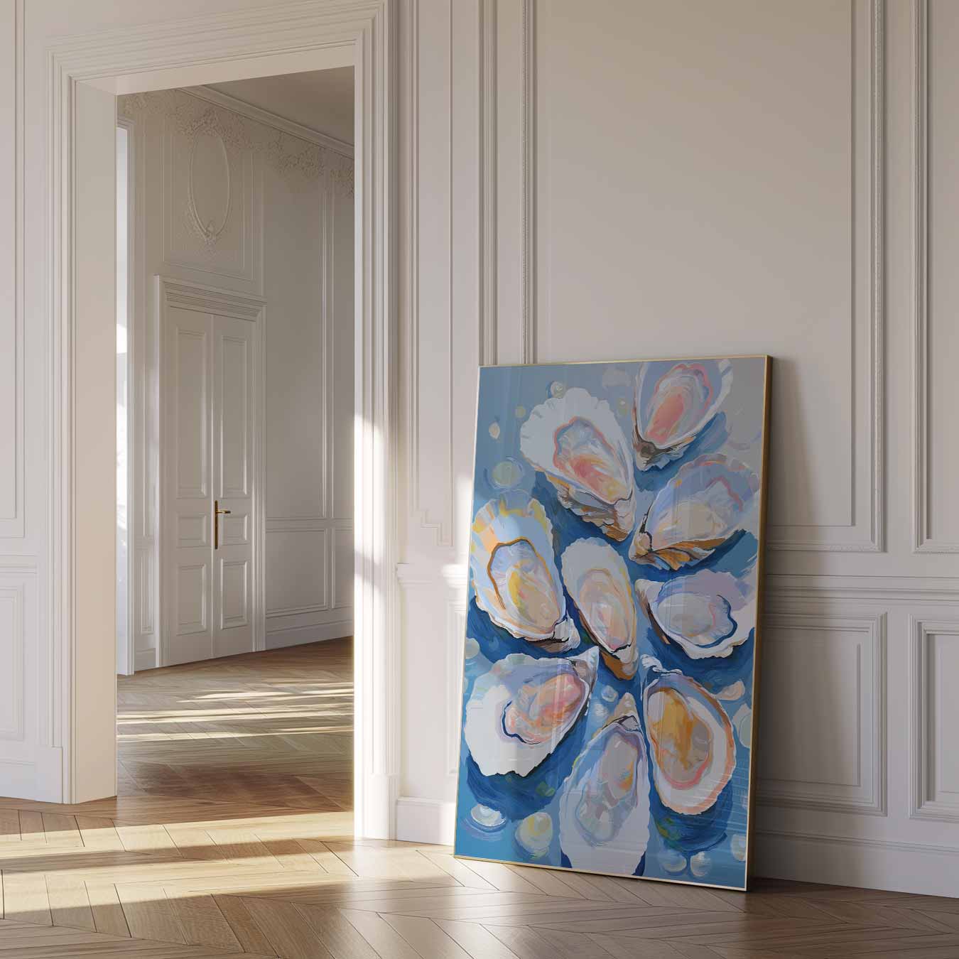 Oceanische Oester Droom Poster-WallArtistic