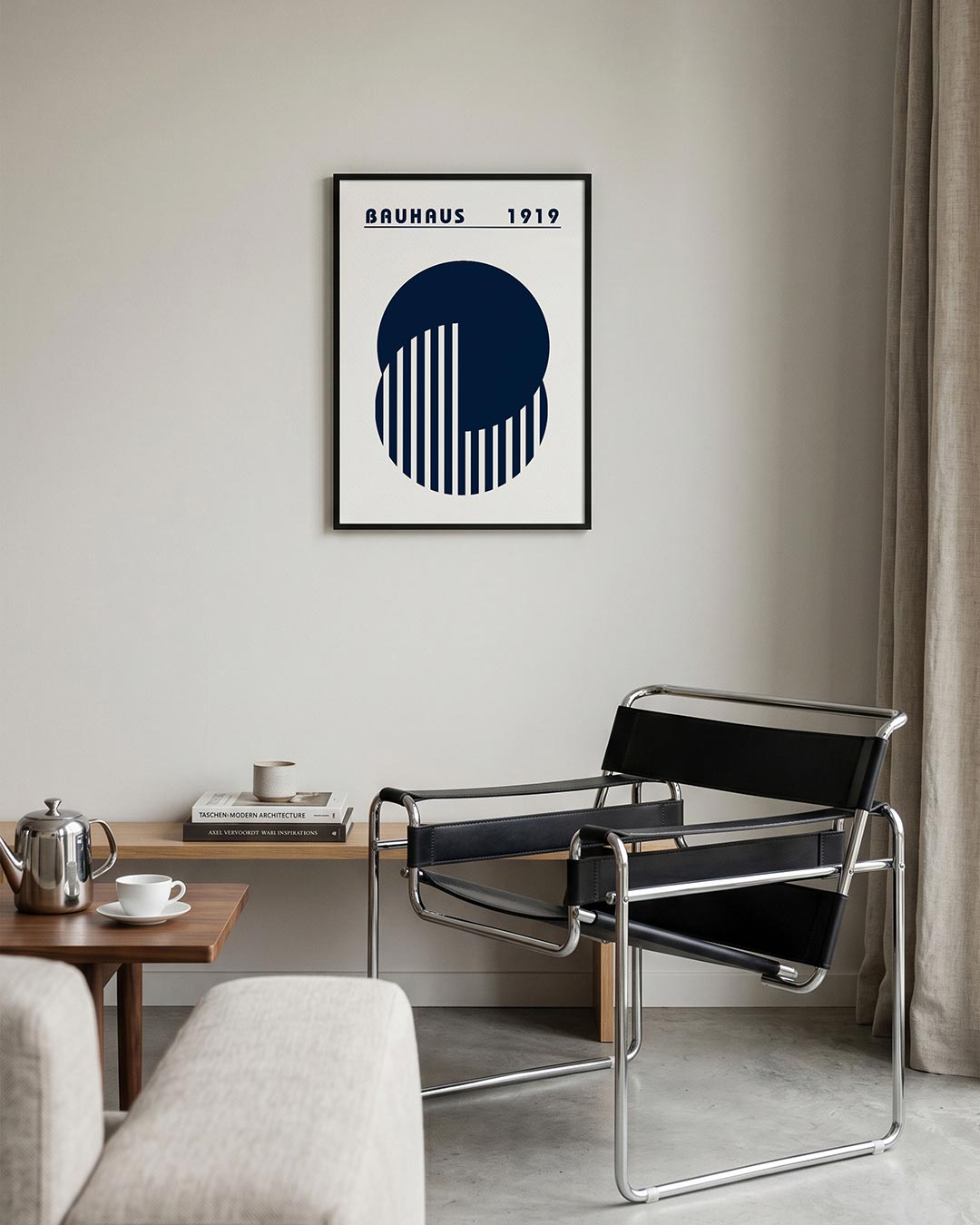 Cirkel en lijnen Poster