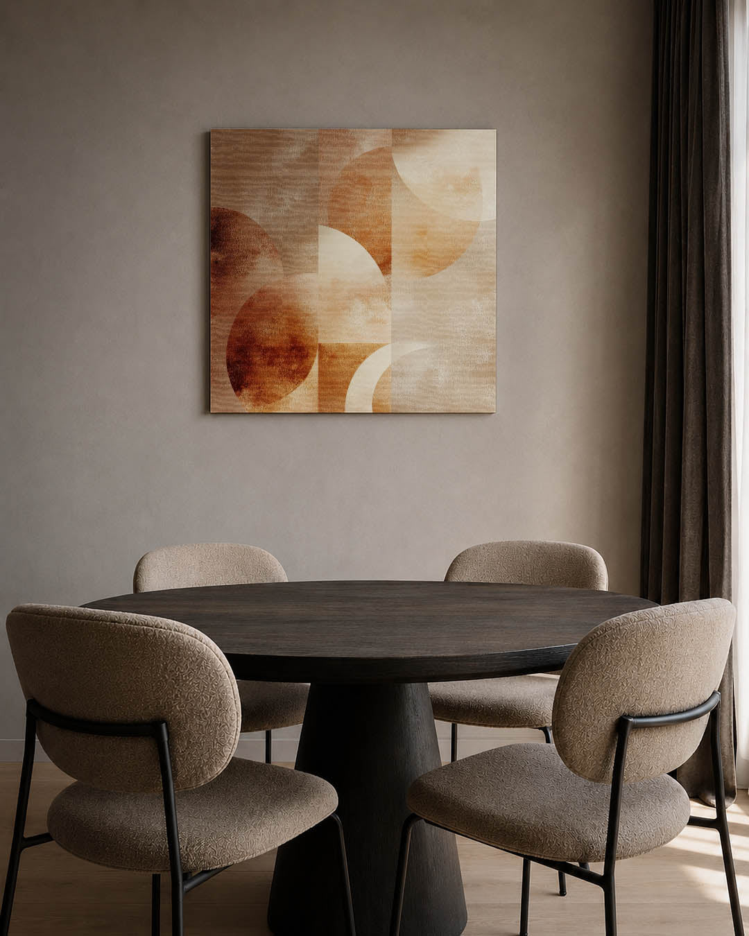 Geometrische vormen compositie Kunstwerk