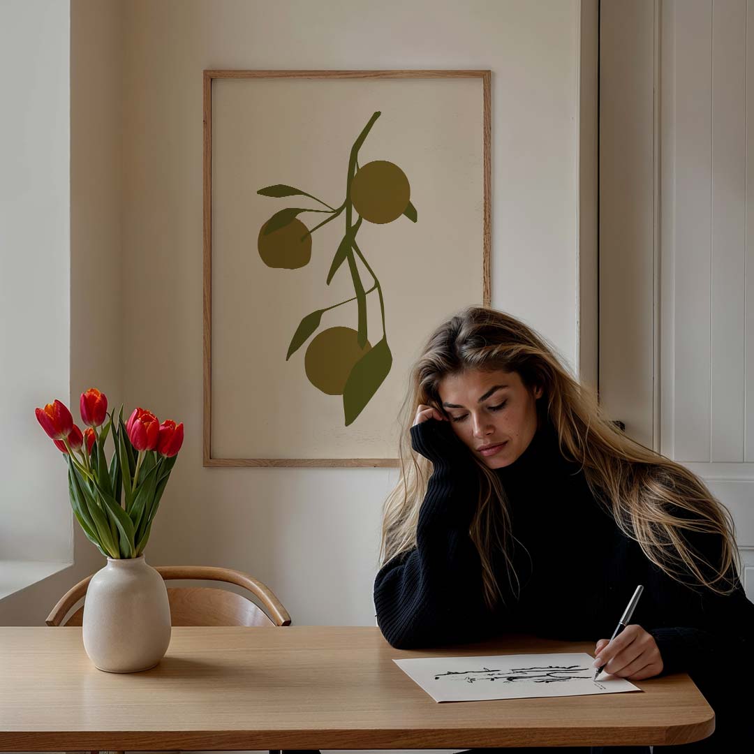 Stijlvolle Botanische Poster-WallArtistic