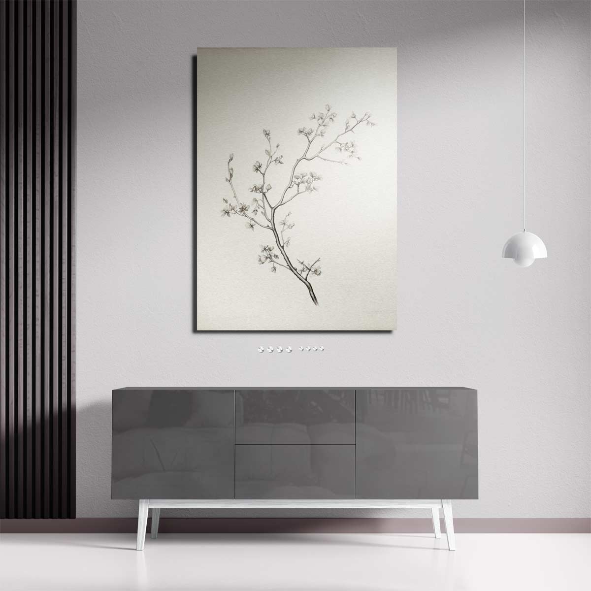 Zacht Lentevertakking Kunstwerk-canvas-dibond-plexiglas-wanddecoratie-WallArtistic