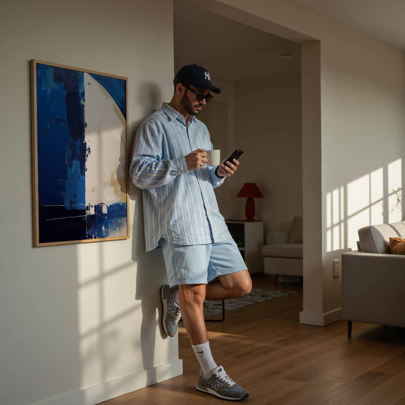 Abstracte Hemelse Harmonie Poster-WallArtistic