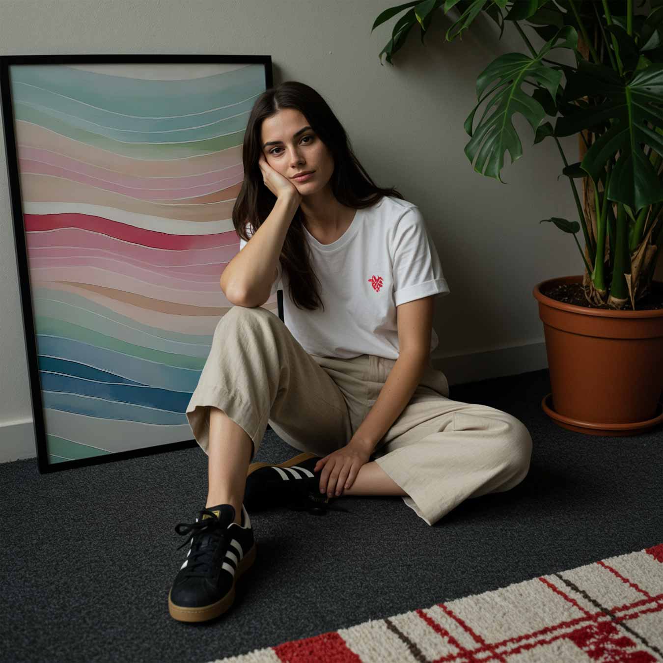 Kleurrijke Golven Wanddecoratie Poster-WallArtistic