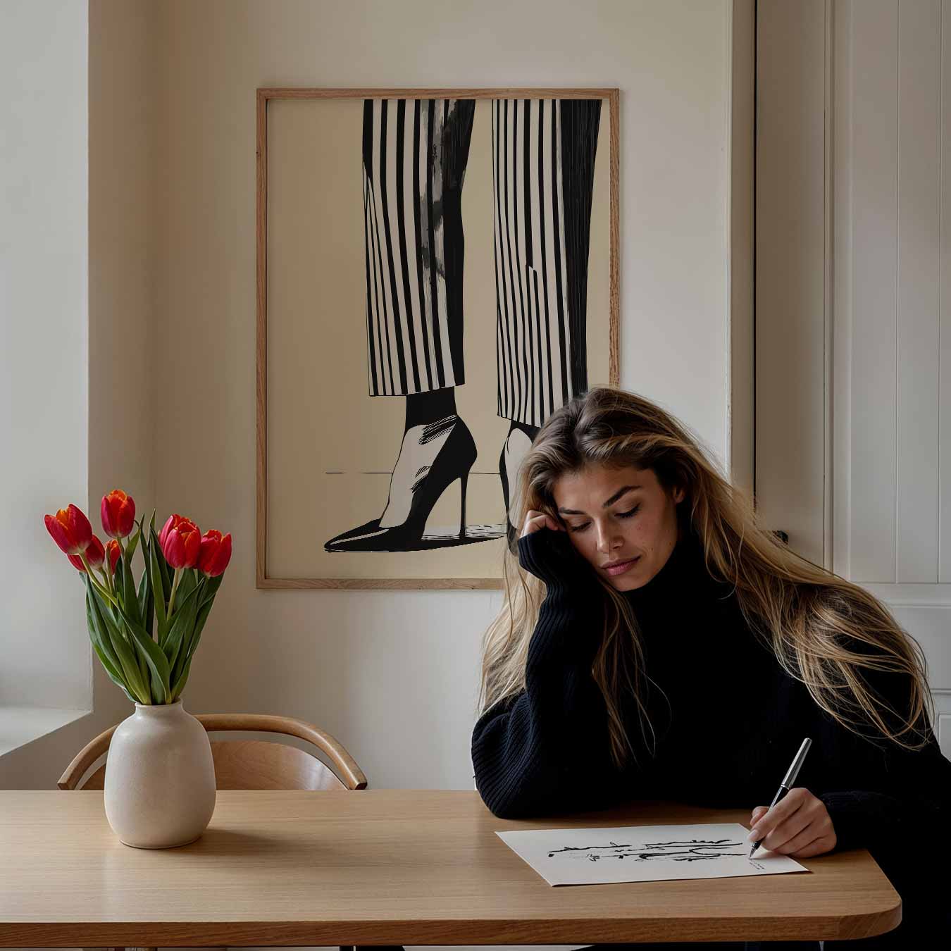 Stijlvolle Stiletto Vibes Poster