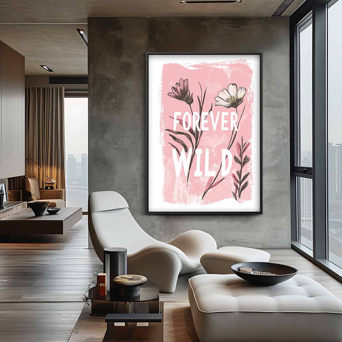 Forever Wild Bloemenkunst Kunstwerk-canvas-dibond-plexiglas-wanddecoratie-WallArtistic