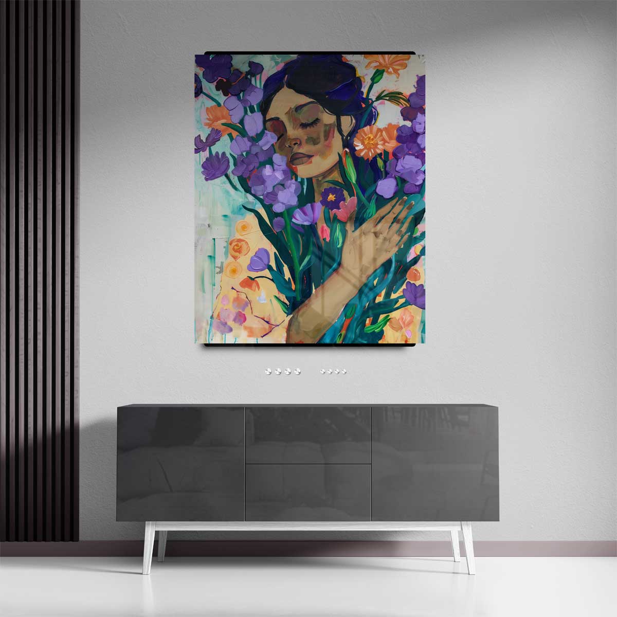 Bloemen en Dromen Kunstwerk-canvas-dibond-plexiglas-wanddecoratie-WallArtistic