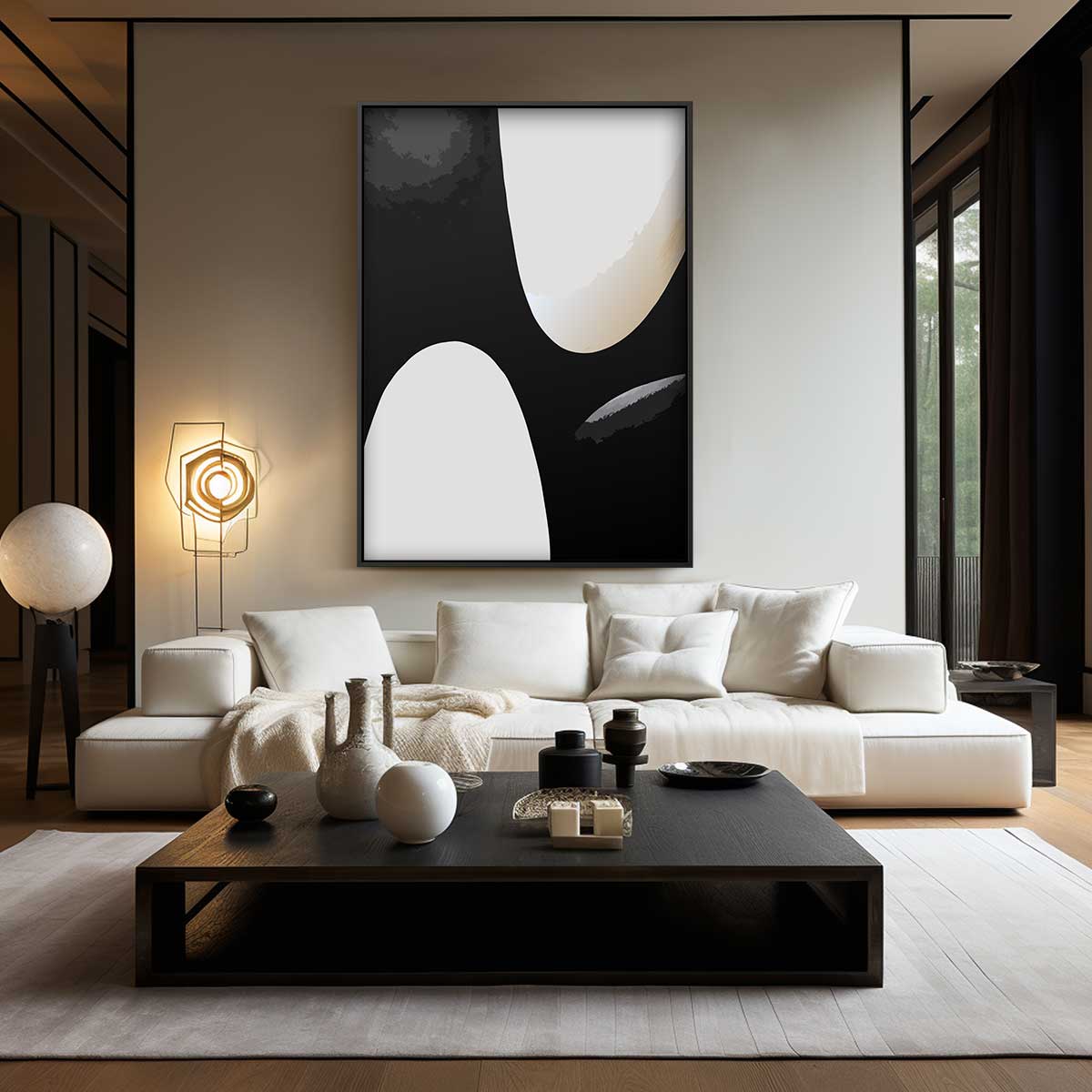 Abstracte Elegantie Kunstwerk-canvas-dibond-plexiglas-wanddecoratie-WallArtistic
