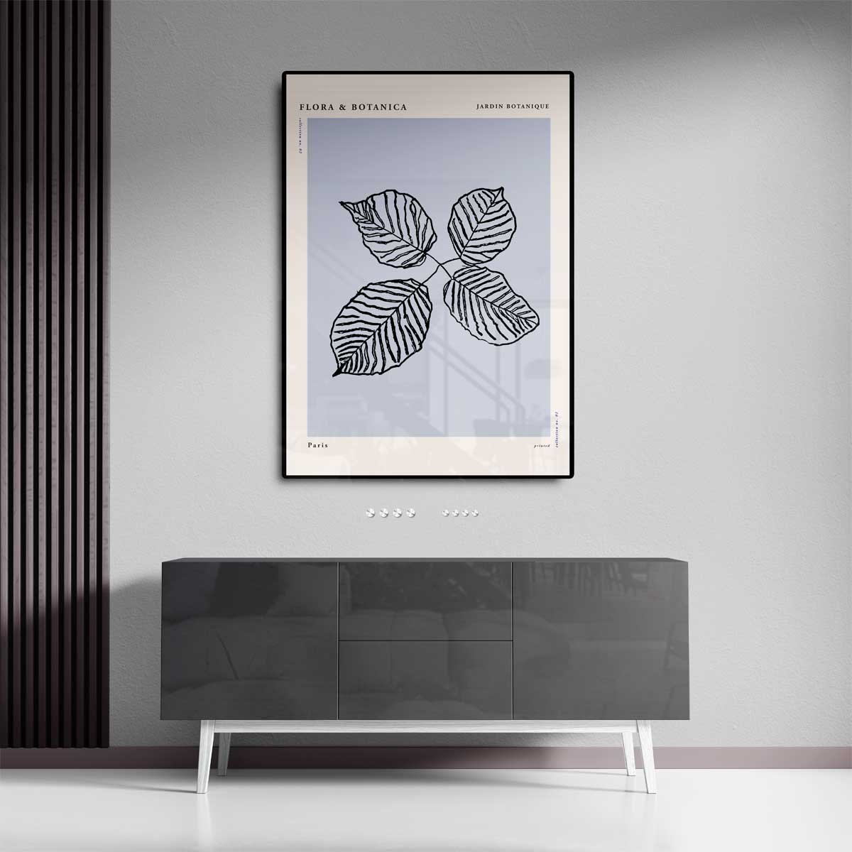 Botanische Bladeren Print Kunstwerk-canvas-dibond-plexiglas-wanddecoratie-WallArtistic