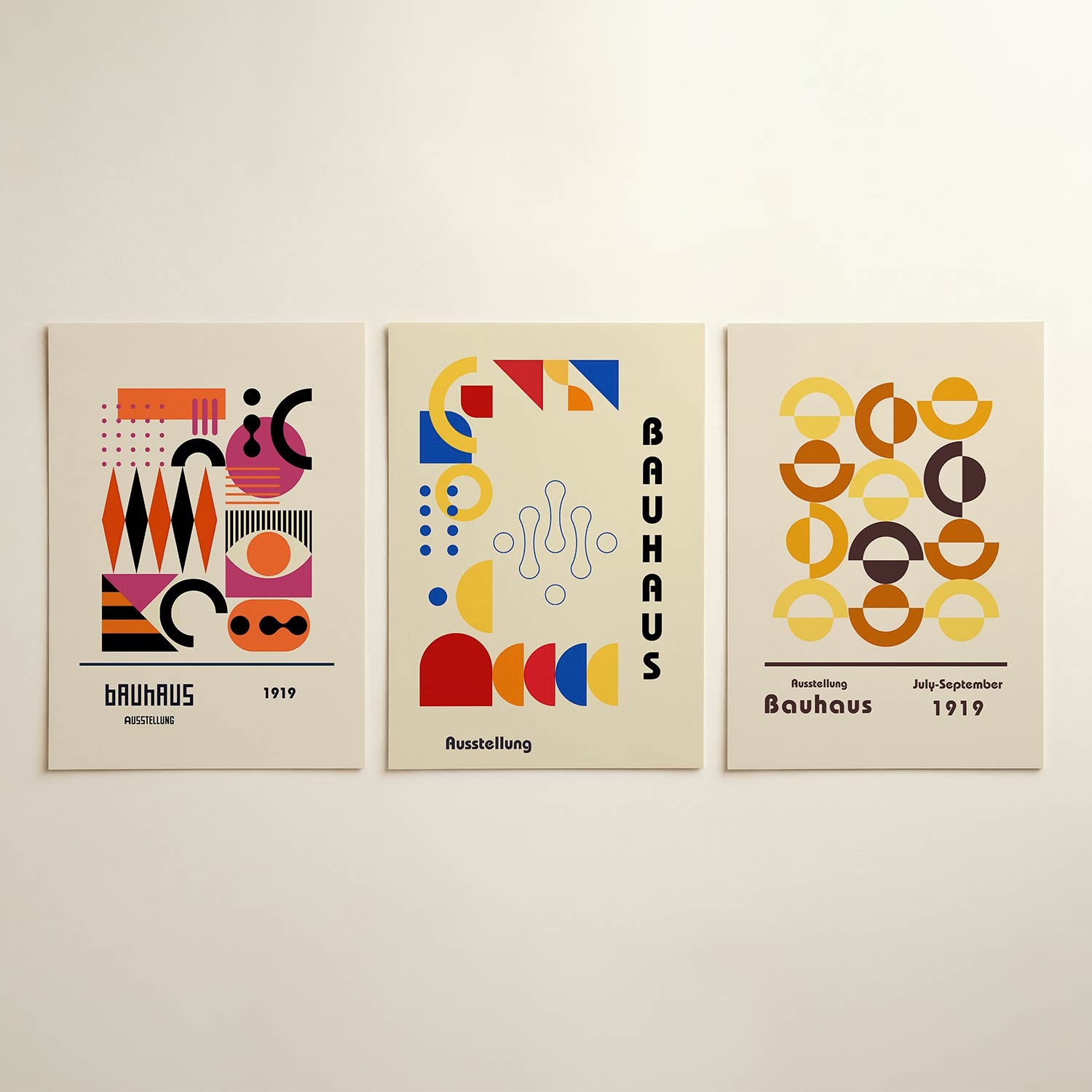 Vormen en vlakken Posterset