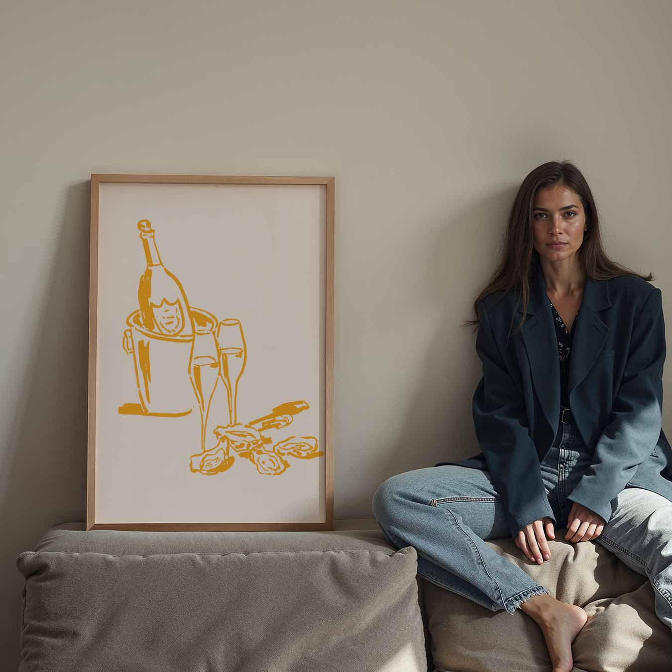 Luxe Champagne Moment Poster-WallArtistic