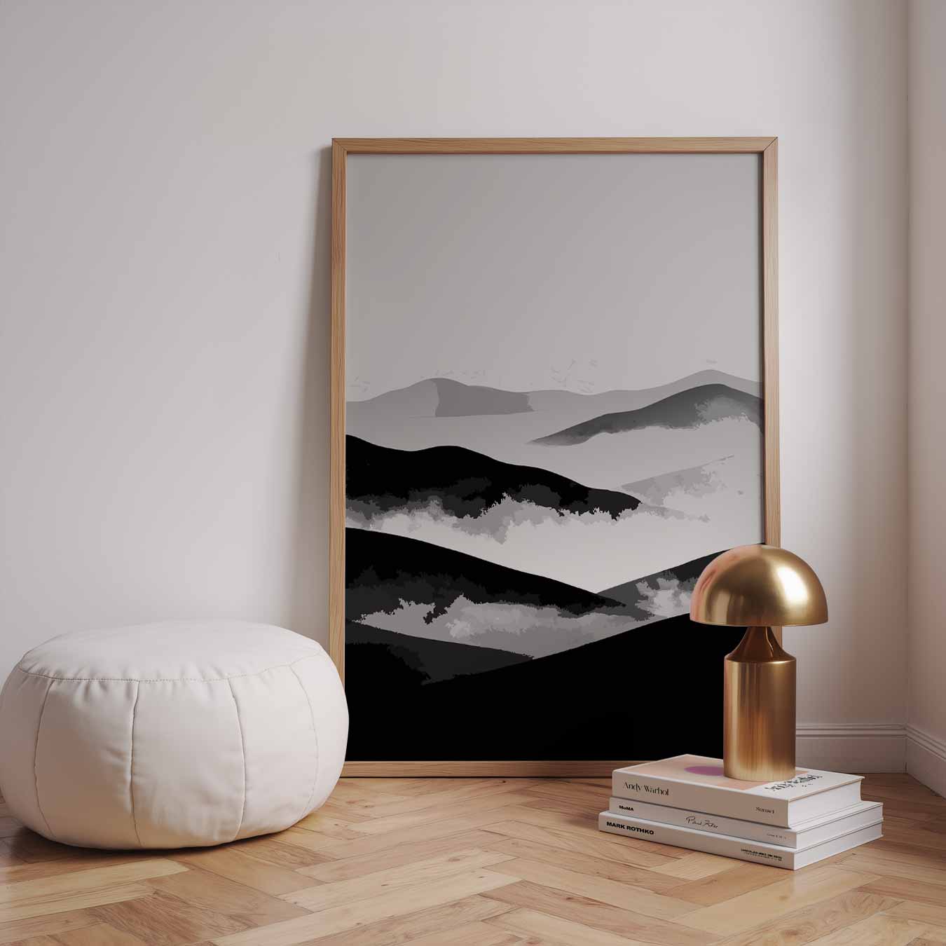Rustieke Berglandschap Poster
