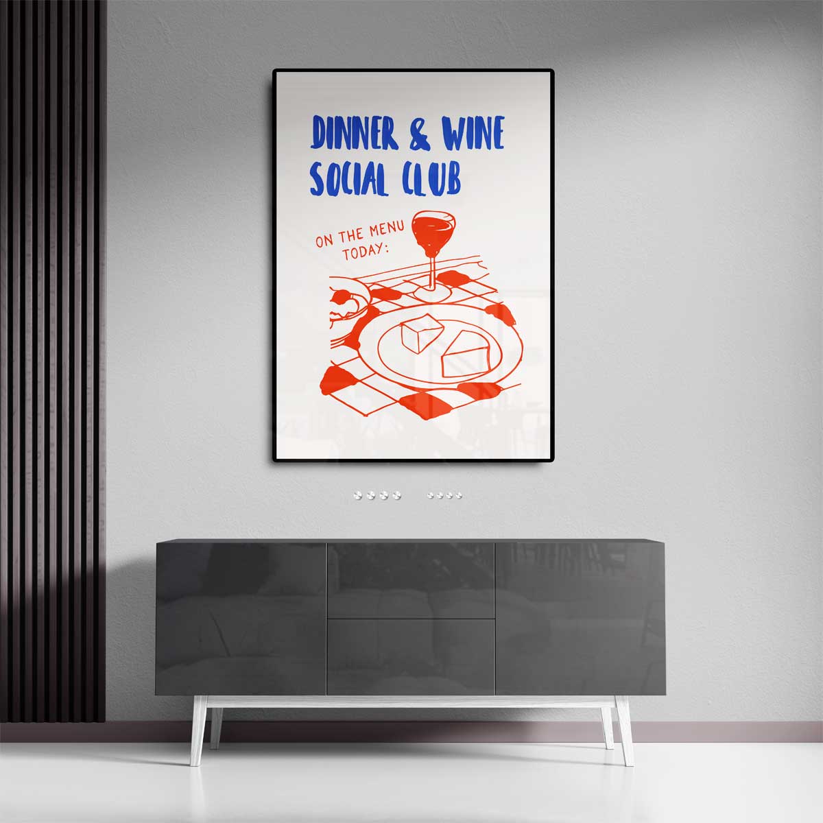 Dinner & Wine Social Club Poster