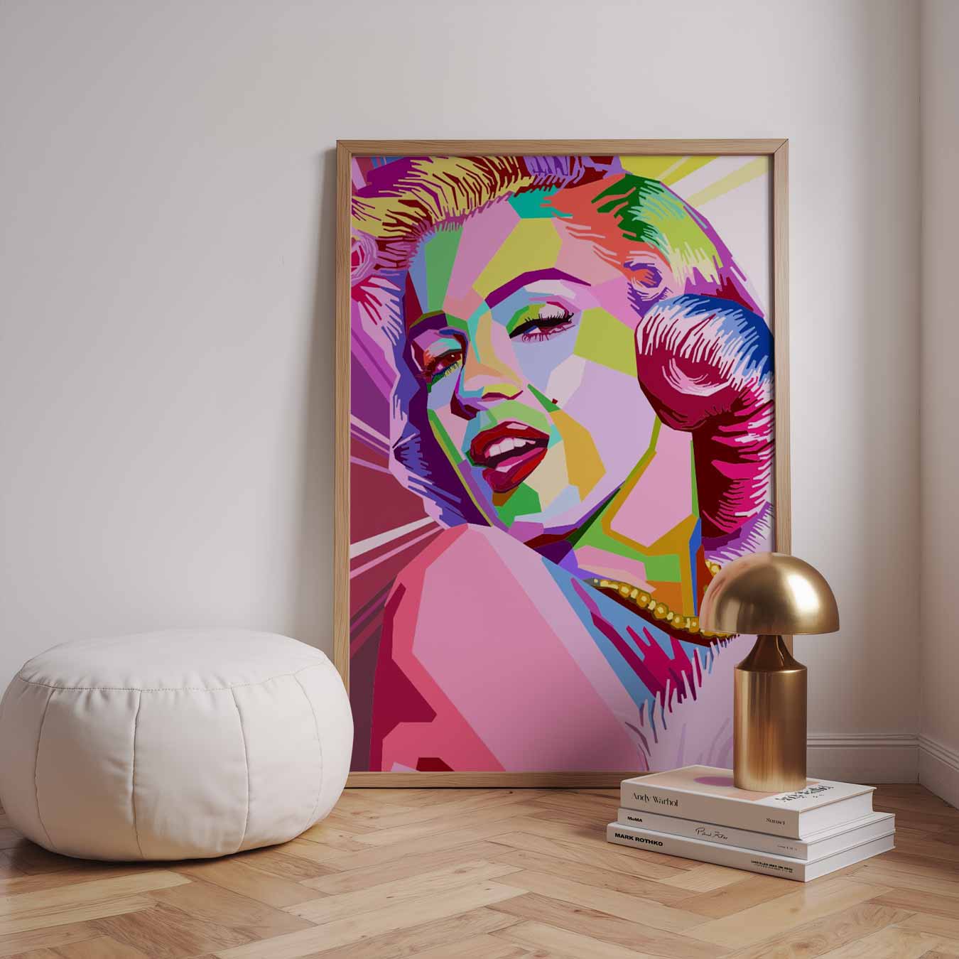 Kleurrijke Glamour Portretposter-WallArtistic