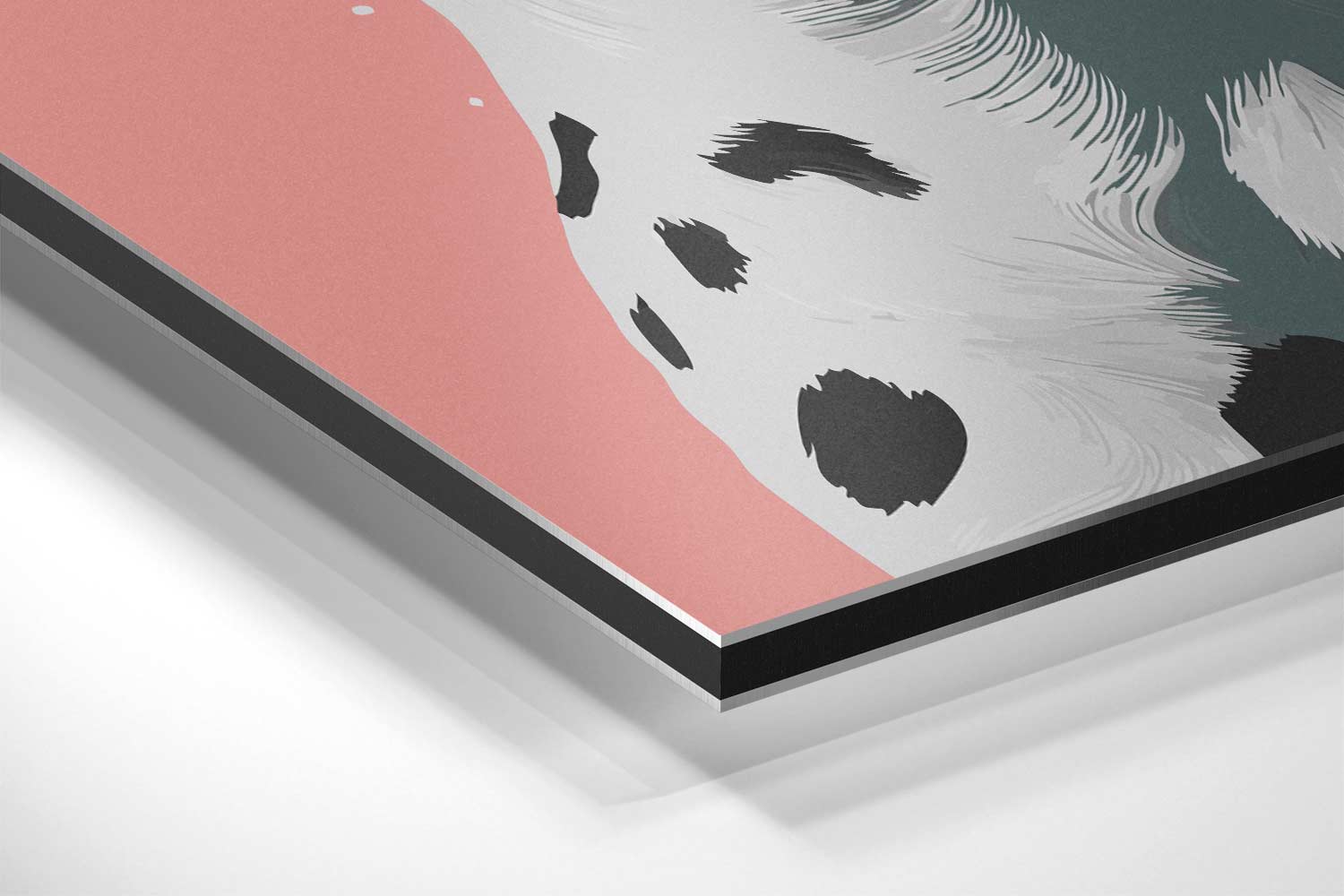 Dalmatier en Vlinder Vriendschap Kunstwerk-canvas-dibond-plexiglas-wanddecoratie-WallArtistic