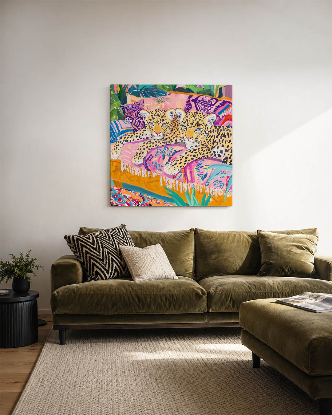 Levendige luipaarden Kunstwerk