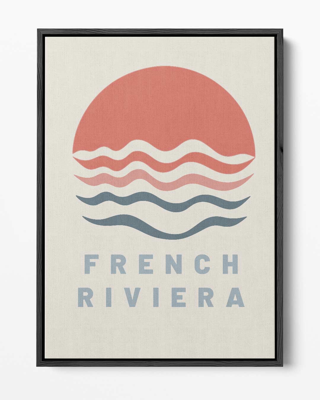 Zonsondergang aan de Franse Rivièra Kunstwerk-canvas-dibond-plexiglas-wanddecoratie-WallArtistic