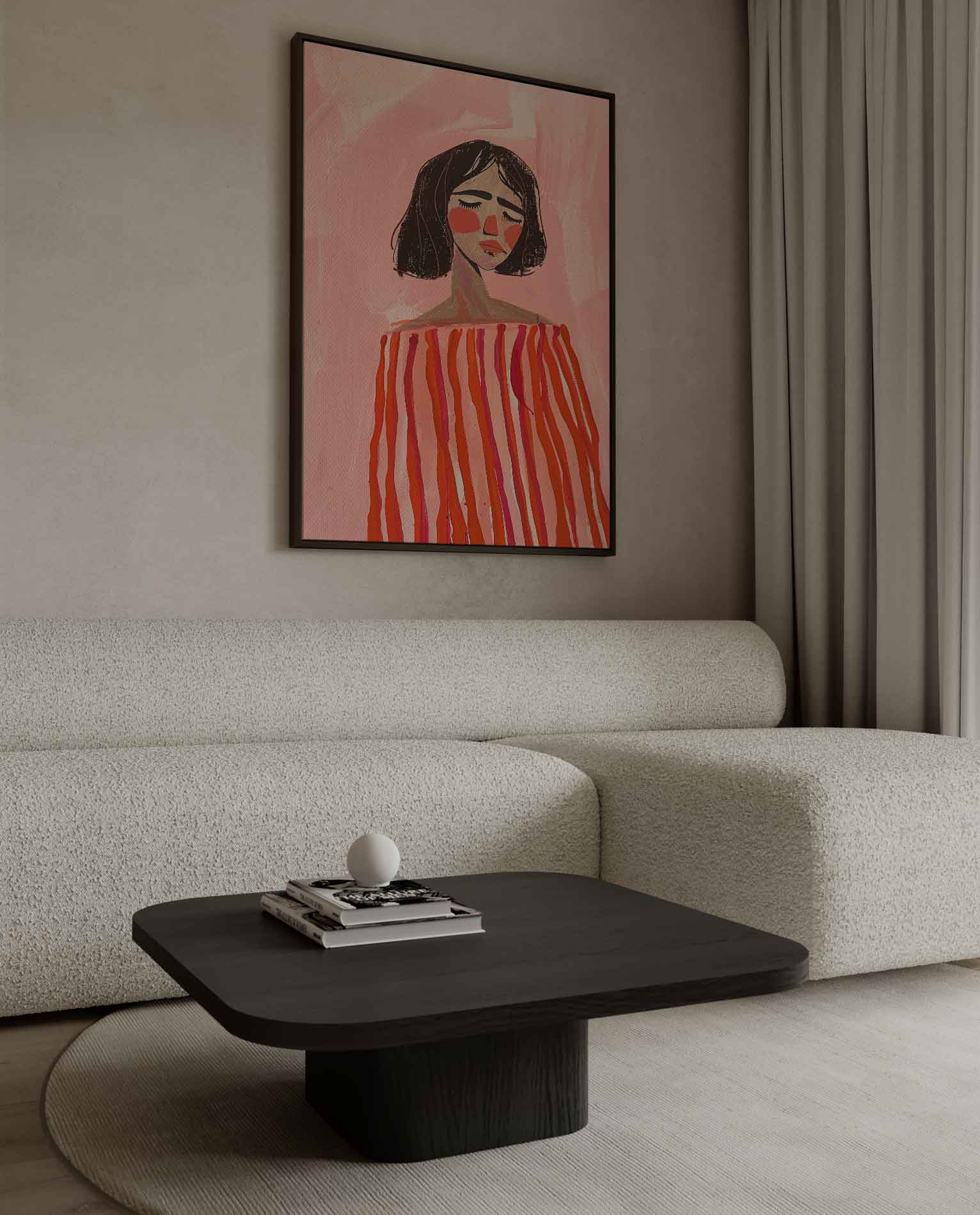 Dromerige Verstilling Kunstwerk-canvas-dibond-plexiglas-wanddecoratie-WallArtistic