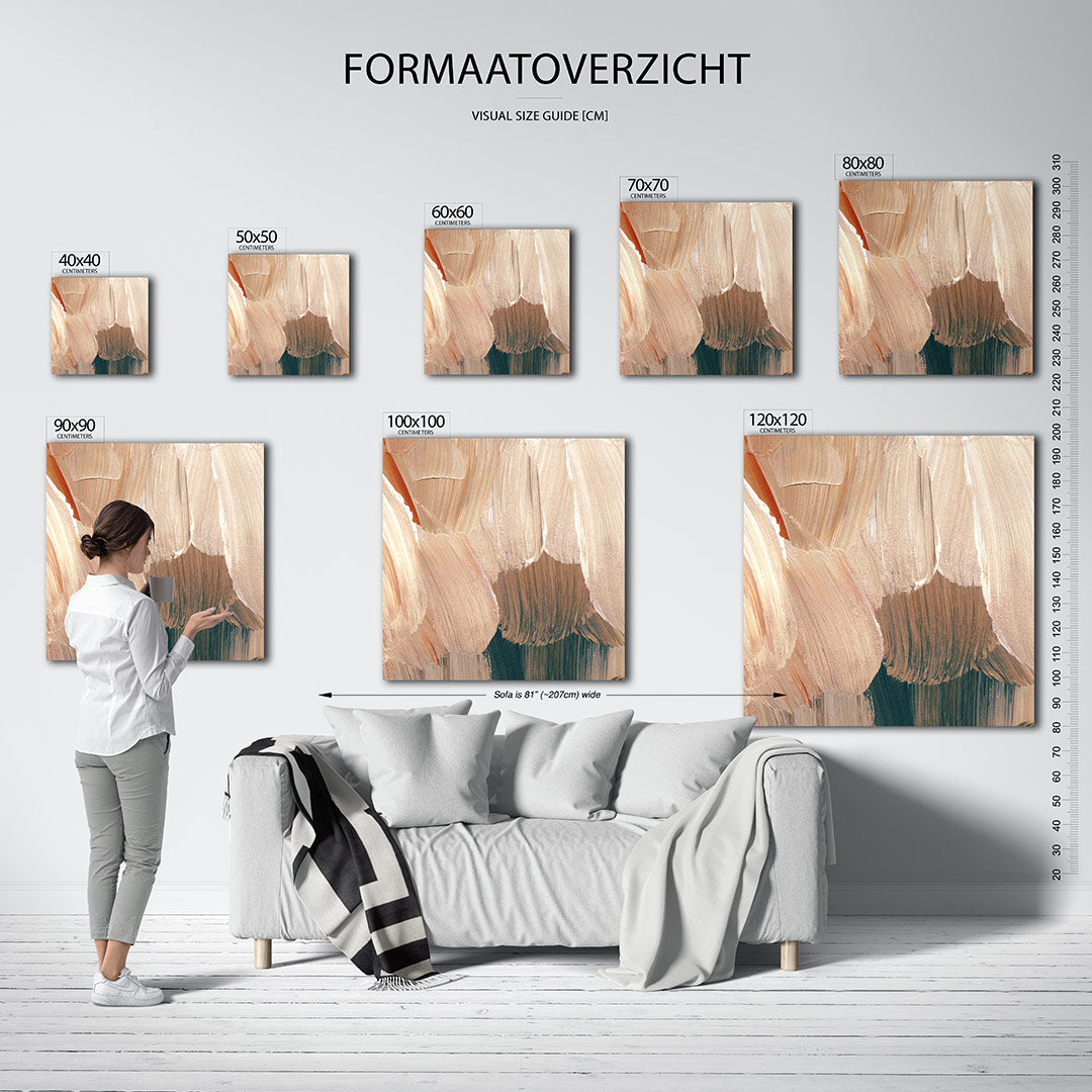 Penseelstreken Kunstwerk