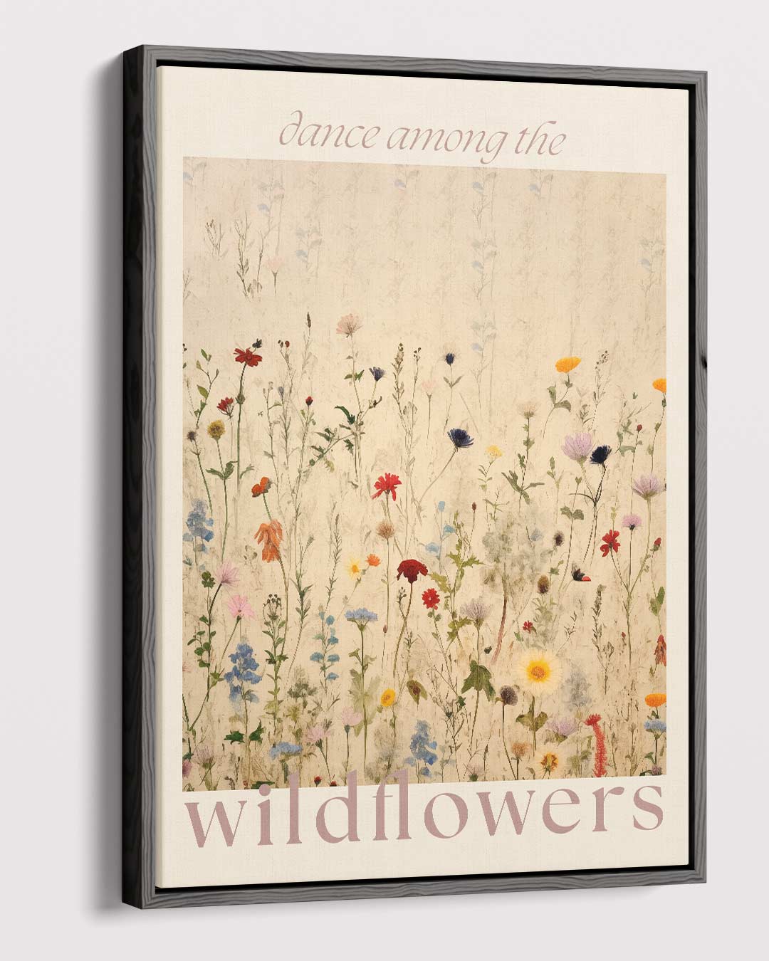 Dans tussen de Wilde Bloemen Kunstwerk-canvas-dibond-plexiglas-wanddecoratie-WallArtistic
