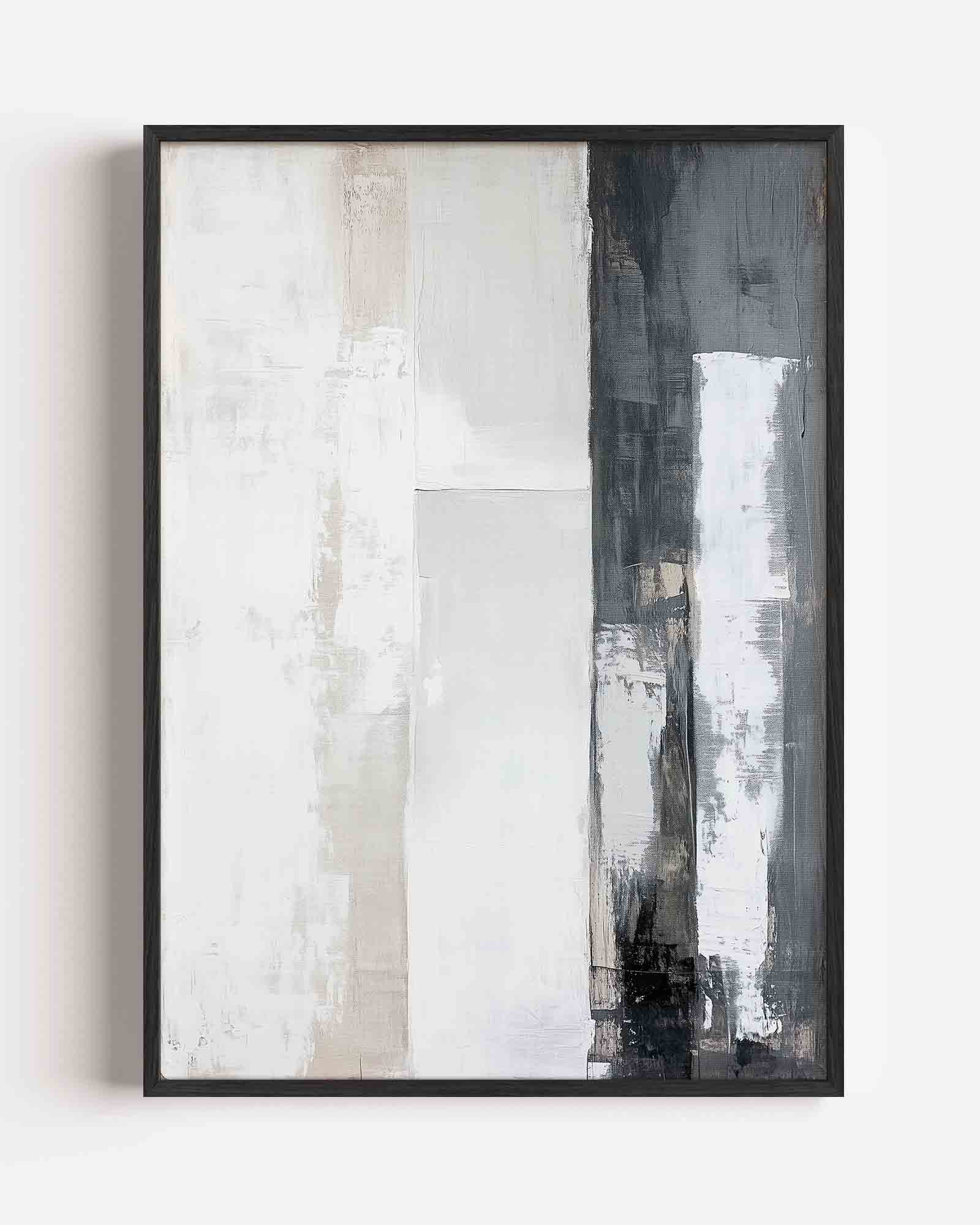 Abstracte grijstinten Poster