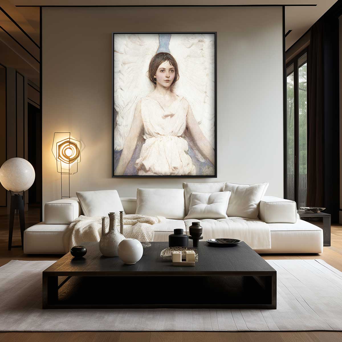 Engelachtige Rust Kunstwerk-canvas-dibond-plexiglas-wanddecoratie-WallArtistic