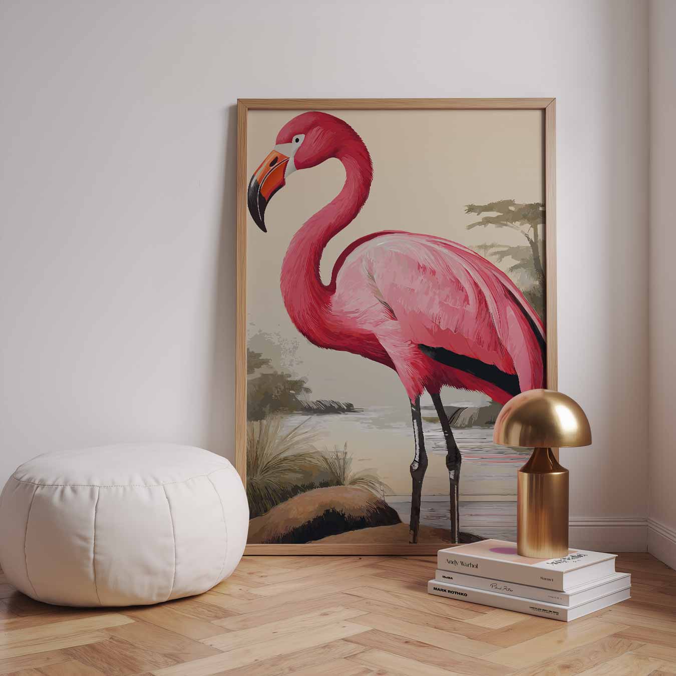 Elegante Flamingo Poster