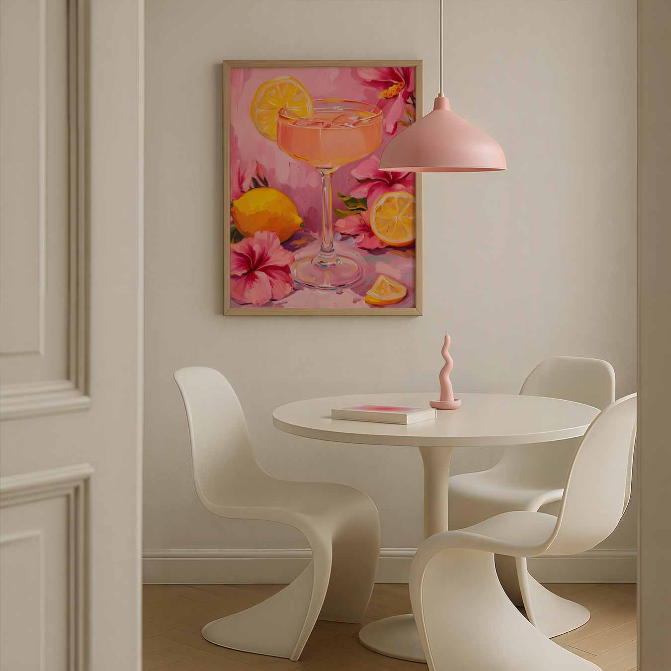 Zomerse Cocktailbeker Poster-WallArtistic