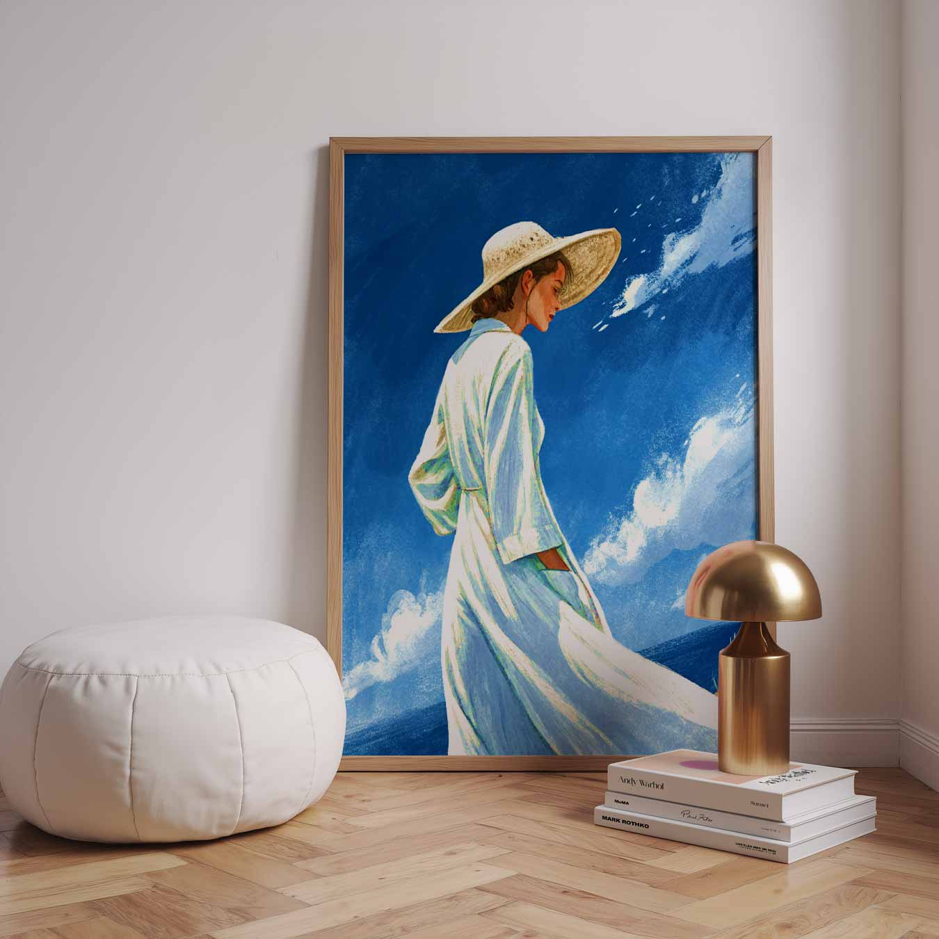 Zomerse Elegantie Poster-WallArtistic