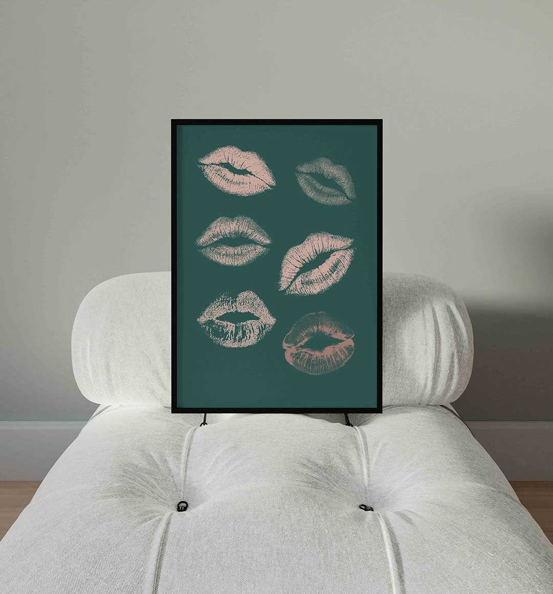 Lippenafdrukken Poster