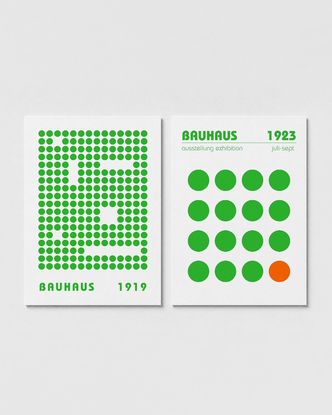 Groene puntstructuur Posterset