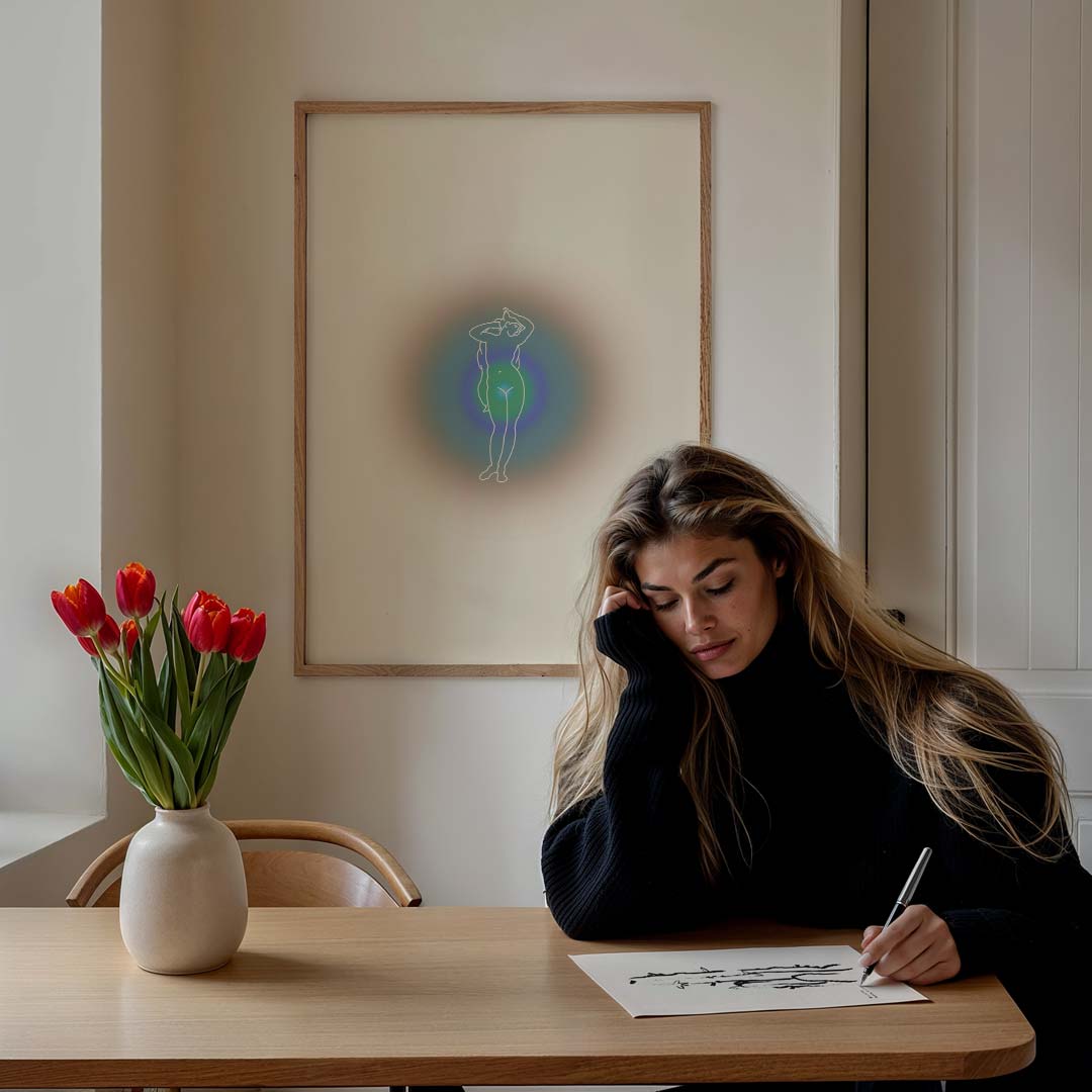 Aura Vrouwelijke Schoonheid Poster-WallArtistic