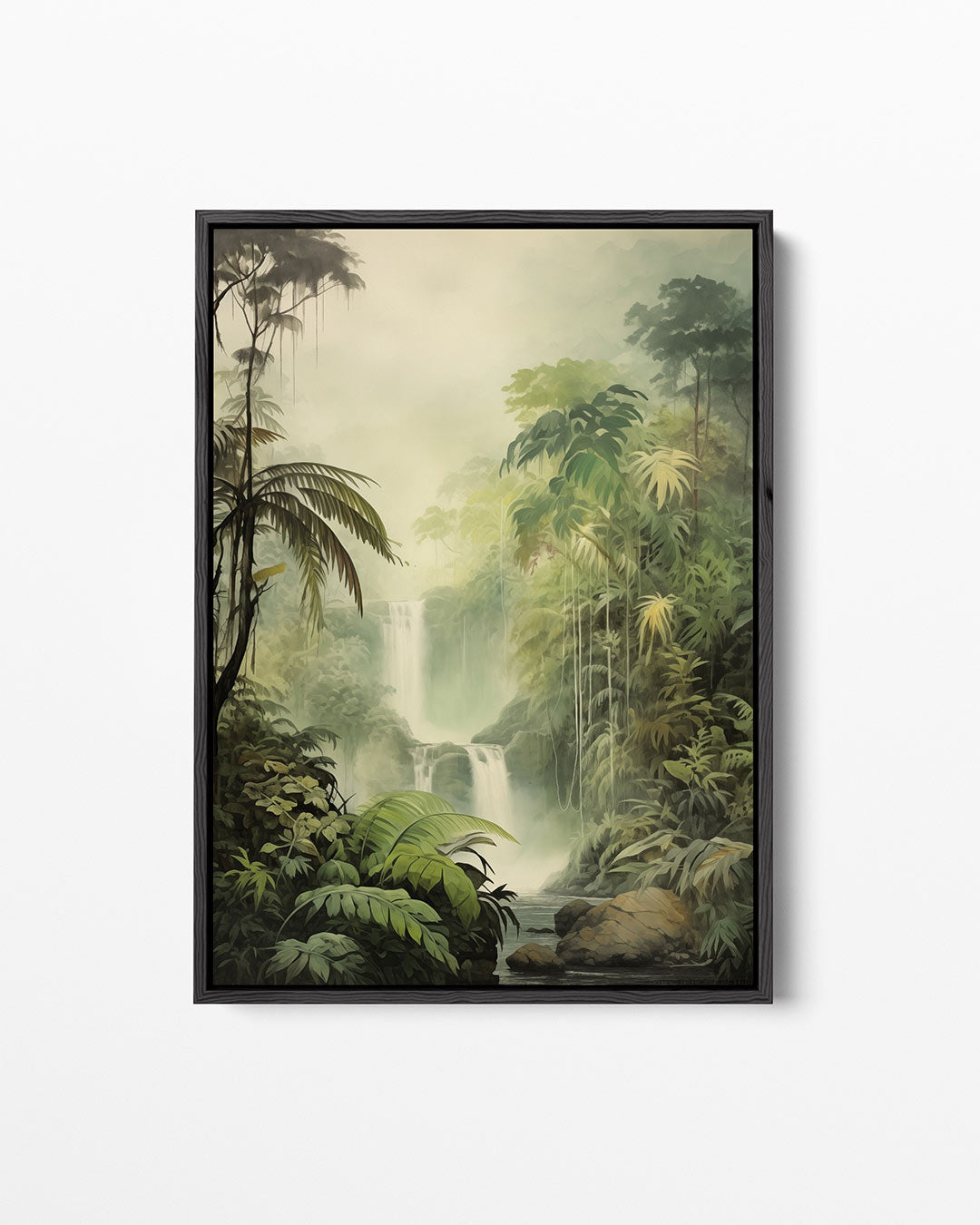 Weelderige jungle scene Kunstwerk