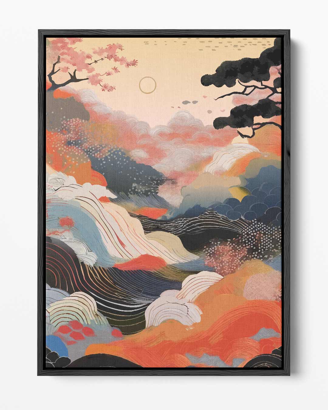 Kleurrijke Horizon Kunstwerk-canvas-dibond-plexiglas-wanddecoratie-WallArtistic