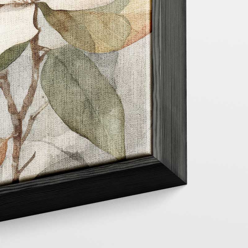 Elegante Magnolia Aquarel Kunstwerk-canvas-dibond-plexiglas-wanddecoratie-WallArtistic